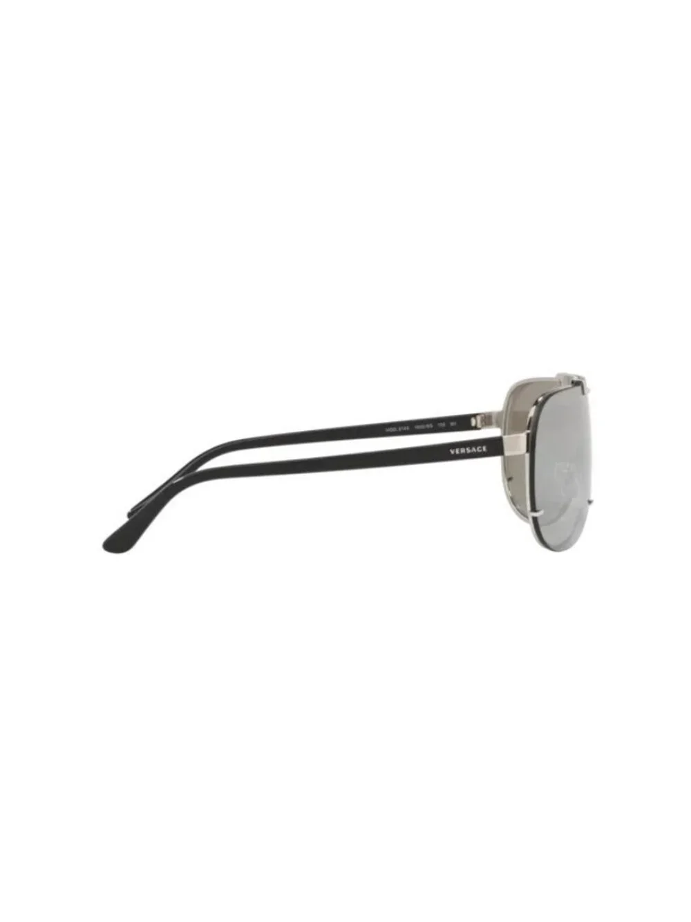 VERSACE VE2140 10006G Silver Light Grey Mirror Silver 40 mm Men's Sunglasses NIB
